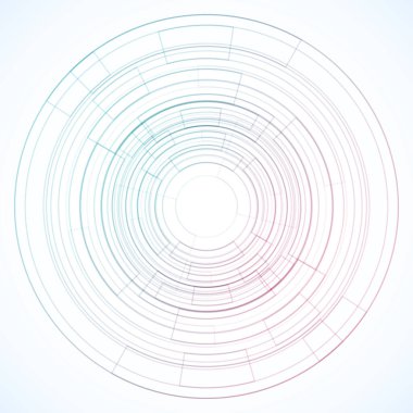Dairelerden geometrik çerçeve, vektör soyut arkaplan, duvar kağıdı 