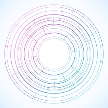 Dairelerden geometrik çerçeve, vektör soyut arkaplan, duvar kağıdı
