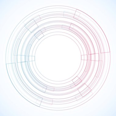 Dairelerden geometrik çerçeve, vektör soyut arkaplan, duvar kağıdı