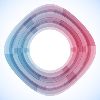 Dairelerden geometrik çerçeve, vektör soyut arkaplan, duvar kağıdı