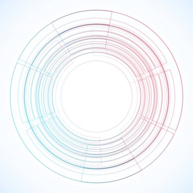 Dairelerden geometrik çerçeve, vektör soyut arkaplan, duvar kağıdı