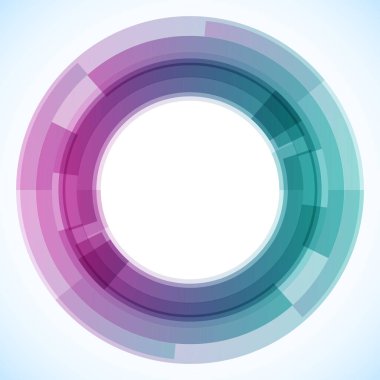 Dairelerden geometrik çerçeve, vektör soyut arkaplan, duvar kağıdı