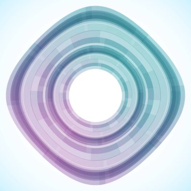 Dairelerden geometrik çerçeve, vektör soyut arkaplan, duvar kağıdı