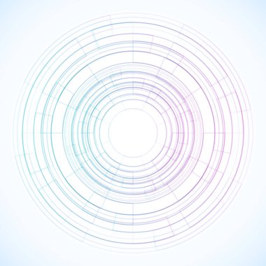 Dairelerden geometrik çerçeve, vektör soyut arkaplan, duvar kağıdı    