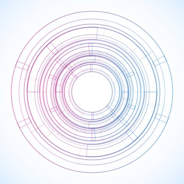 Dairelerden geometrik çerçeve, vektör soyut arkaplan, duvar kağıdı