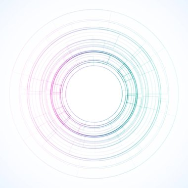 Dairelerden geometrik çerçeve, vektör soyut arkaplan, duvar kağıdı 