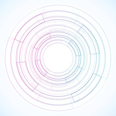 Dairelerden geometrik çerçeve, vektör soyut arkaplan, duvar kağıdı 