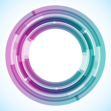 Dairelerden geometrik çerçeve, vektör soyut arkaplan, duvar kağıdı