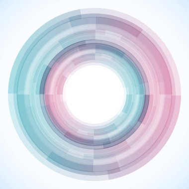 Dairelerden geometrik çerçeve, vektör soyut arkaplan, duvar kağıdı