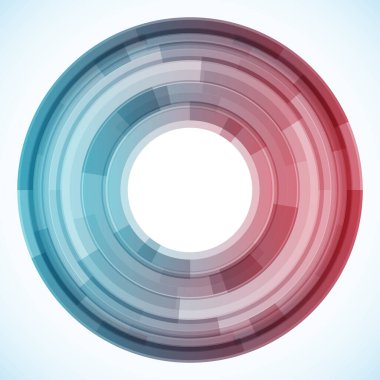 Dairelerden geometrik çerçeve, vektör soyut arkaplan, duvar kağıdı