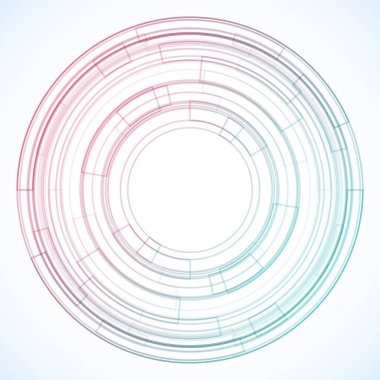 Dairelerden geometrik çerçeve, vektör soyut arkaplan, duvar kağıdı