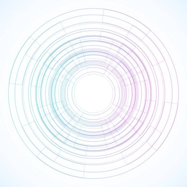 Dairelerden geometrik çerçeve, vektör soyut arkaplan, duvar kağıdı