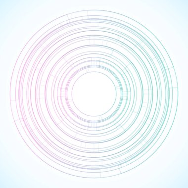 Dairelerden geometrik çerçeve, vektör soyut arkaplan, duvar kağıdı