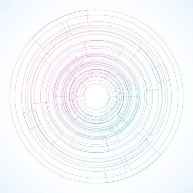 Dairelerden geometrik çerçeve, vektör soyut arkaplan, duvar kağıdı