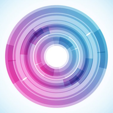 Dairelerden geometrik çerçeve, vektör soyut arkaplan, duvar kağıdı