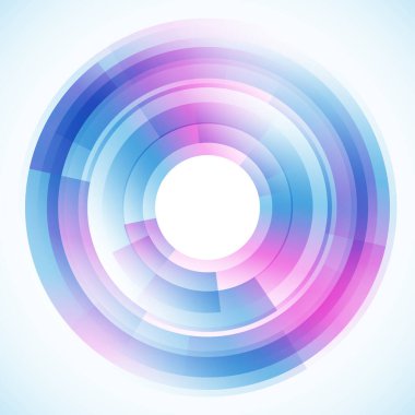 Dairelerden geometrik çerçeve, vektör soyut arkaplan, duvar kağıdı 