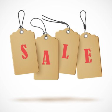 Vektör etiketleri, fiyat etiketleri, afişler, etiketler. Kupon satışı, teklifler ve promosyon vektör şablonu.