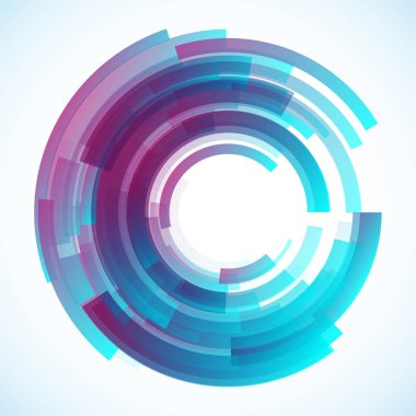 Dairelerden geometrik çerçeve, vektör soyut arkaplan, duvar kağıdı