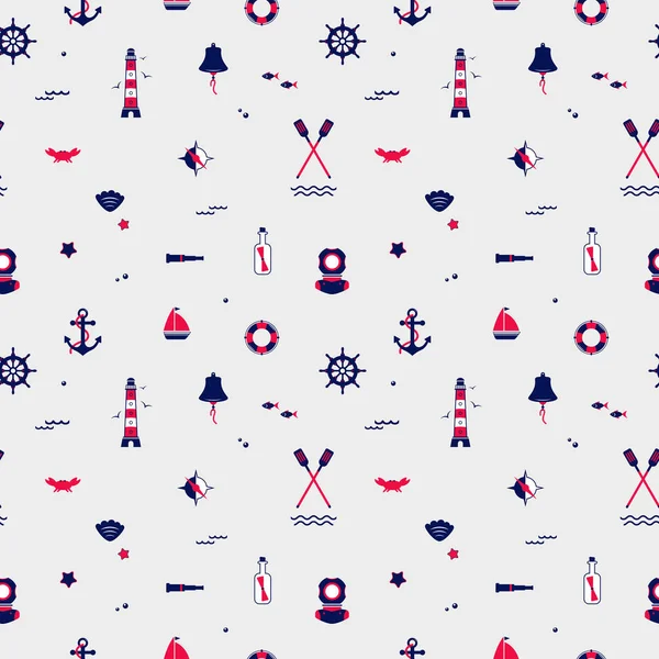 Yelken elementlerinin kusursuz dokusu. Desen, soyut arkaplan, duvar kağıdı. Denizcilik koleksiyonu, deniz seyahat simgeleri
