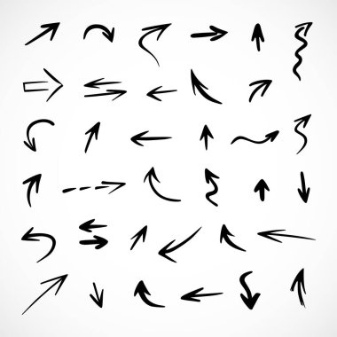 Okların vektör kümesi, sunum için elementler