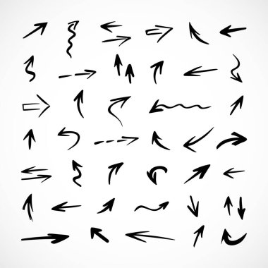 Okların vektör kümesi, sunum için elementler