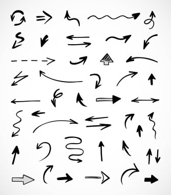 Okların vektör kümesi, sunum için elementler