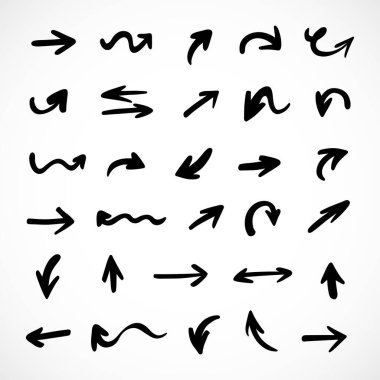 Okların vektör kümesi, sunum için elementler