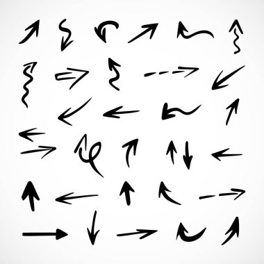 Okların vektör kümesi, sunum için elementler