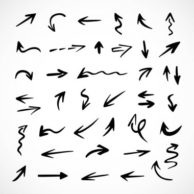 Okların vektör kümesi, sunum için elementler