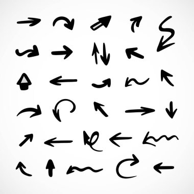 Okların vektör kümesi, sunum için elementler