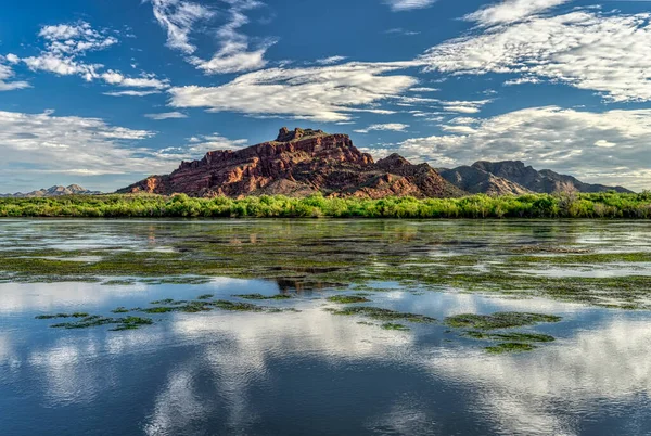 Red Mountian Mcdowell Sonoran Desert Phoenix Arizona Stock Photo