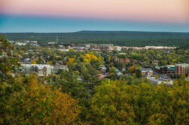 Sonbaharda Arizona Flagstaff yakınlarında Aspen 'in rengi altına çevrildi.