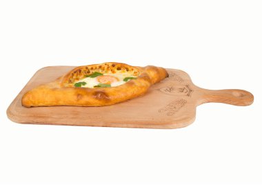 Khachapuri peynir ve yumurta ile