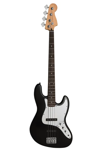 흰색 배경에 고립 된 베이스 기타 — 스톡 사진