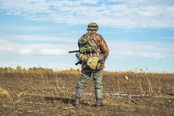 Історична реконструкція Другої світової війни — стокове фото