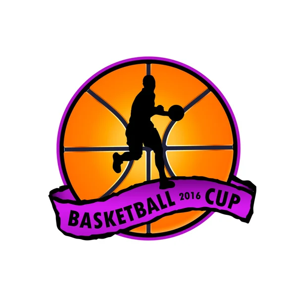 Logo pour une équipe de basket — Image vectorielle