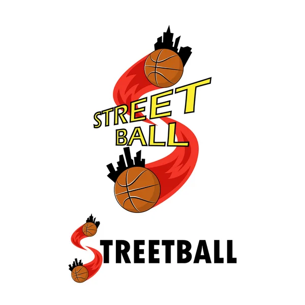 Logo voor een basketbalteam — Stockvector