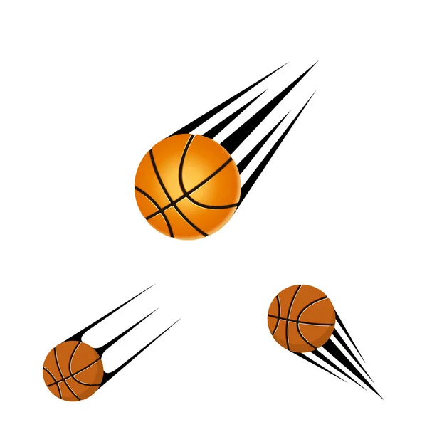 Logo basket sur fond blanc — Image vectorielle