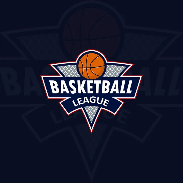 Logo pour une équipe de basket-ball ou une ligue — Image vectorielle