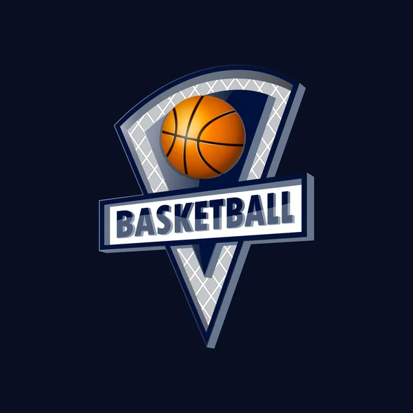 Logo pour une équipe de basket-ball ou une ligue — Image vectorielle