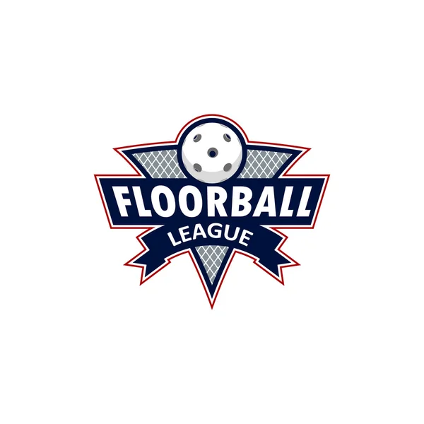 Logo Floorball dla drużyny i pucharu — Wektor stockowy