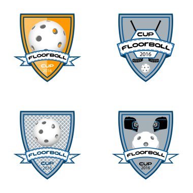 Floorball logo takım ve Kupası için ayarla