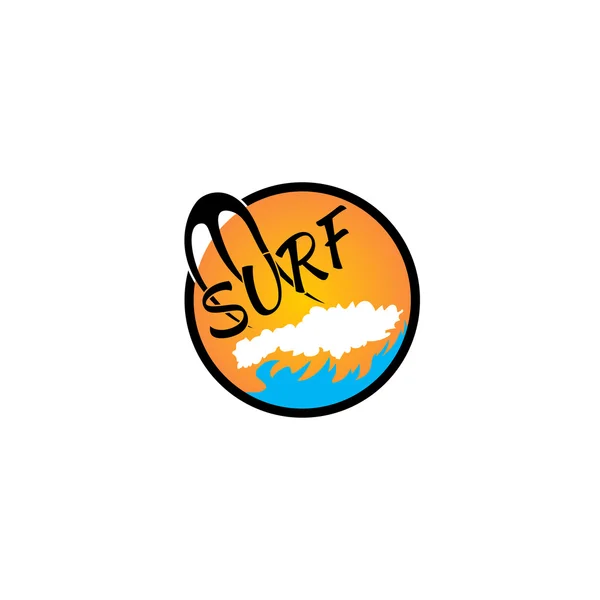 Surf logo vetor ilustração — Vetor de Stock