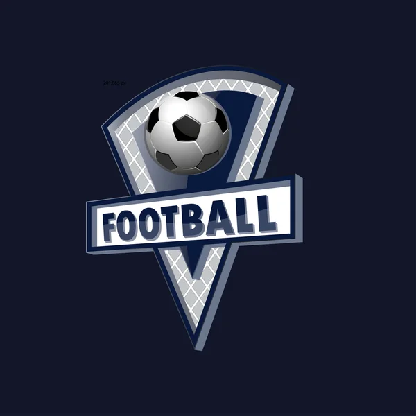 Futbol logo takım ve Kupası için — Stok Vektör