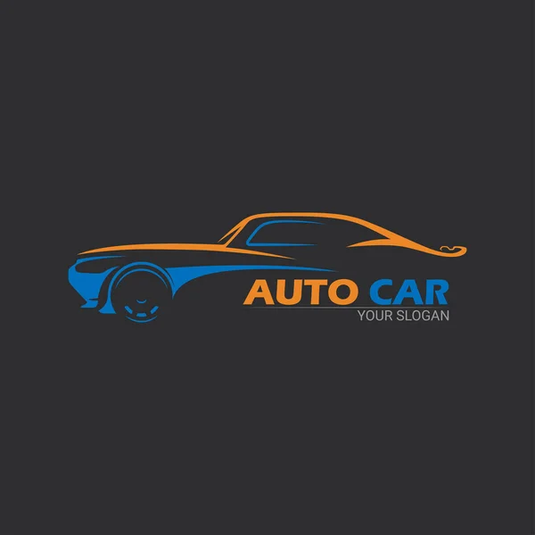 Araba logosu, amblemler, rozetler. Servis arabası tamiri ve diğer tasarım elementleri için logo.