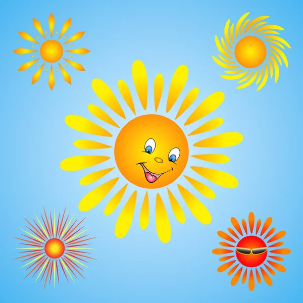 Logo de sol sol — Vector de stock