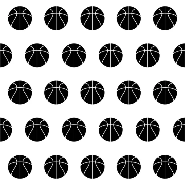 Seamless pattern with basketball — Stock Vector