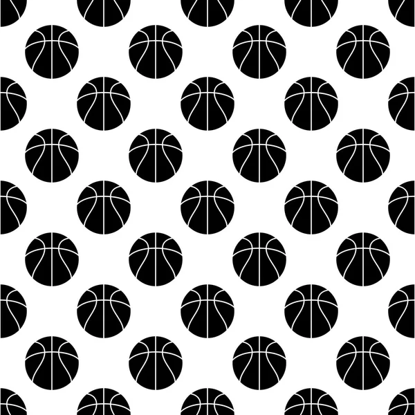 Nahtloses Muster mit Basketball — Stockvektor
