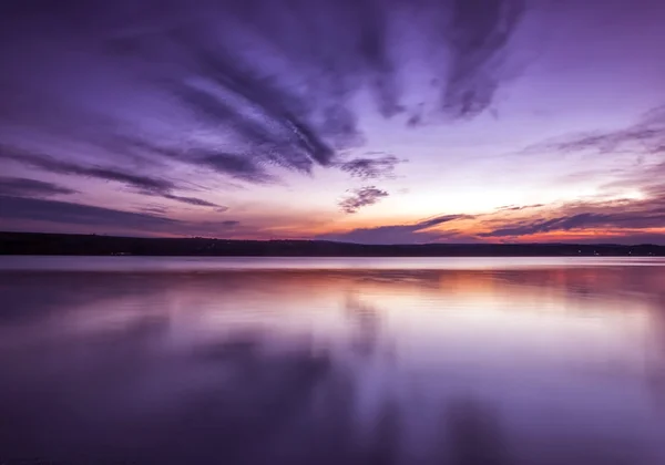 Increíble puesta de sol de simetría — Foto de Stock