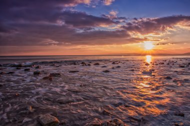 muhteşem gün batımı görünümü